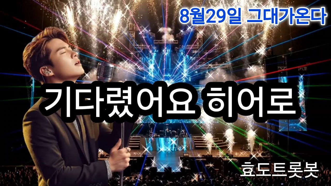 [팬메이드곡]임영웅 컴백 응원 팬송💙 기다렸어요 히어로(자작곡) #AI트로트 #효도트롯봇 