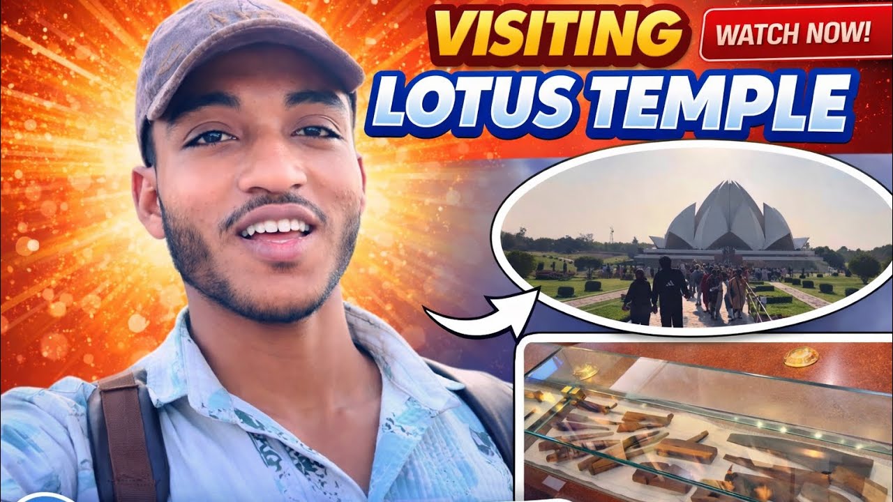 Lotus temple 🛕(Lotus Temple mein Hai Kya ) ISKCON Temple👀#viral #vlog ￼￼￼