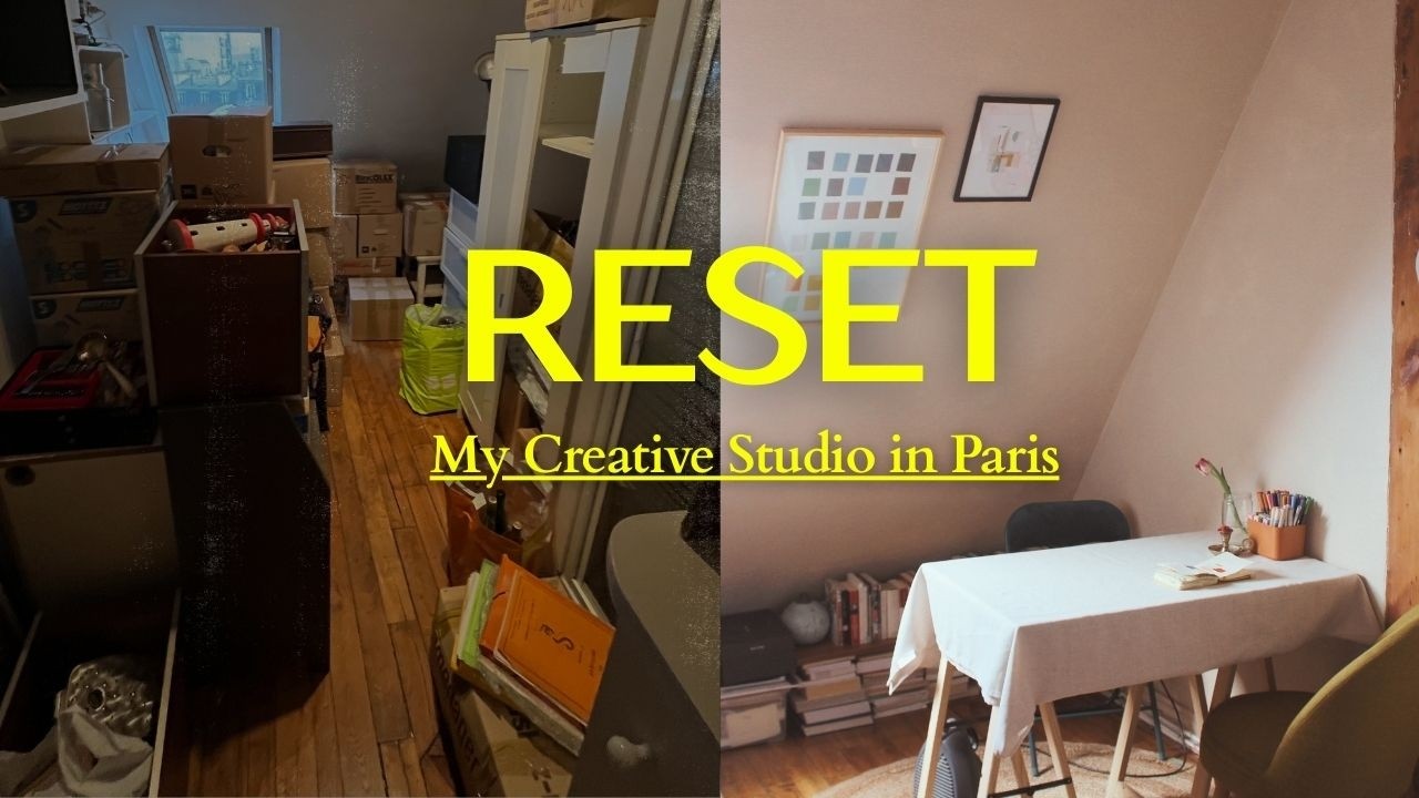 resetting my creative studio in paris when I felt stuck 🇫🇷