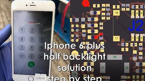 iphone 6 plus half backlight solution