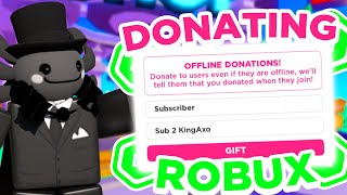 [? LIVE] 250 ROBUX Spin The WHEEL in PLS DONATE ? Donating to EVERYONE ? Goal: 1.1M Raised