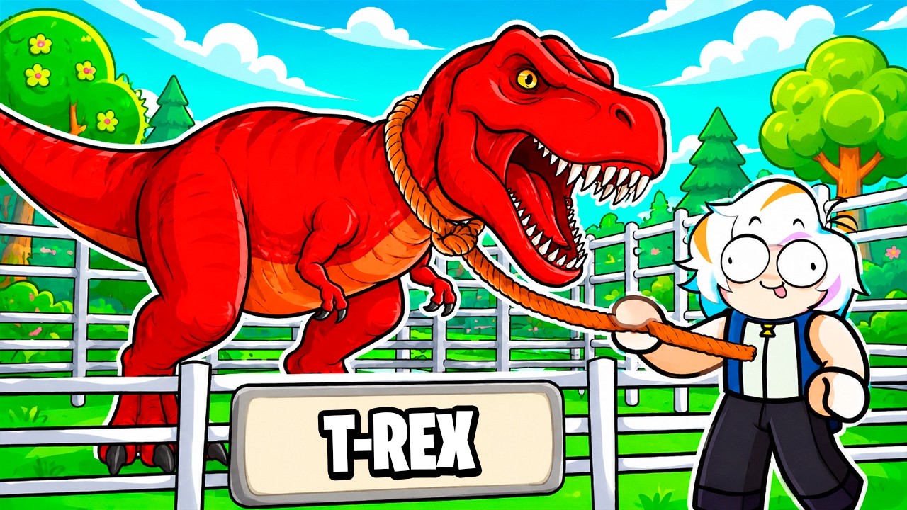 ABRI UN ZOO DE DINOSAURIOS PELIGROSOS EN ROBLOX COMPLETO