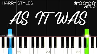 Harry Styles - As It Was | EASY Piano Tutorial