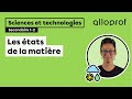 Les tats de la matire  sciences  alloprof