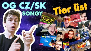 Který z CZ/SK OG songů je nejlepší??🎵 TIER LIST nejlepších MINECRAFT A YOUTOUBERSKÝCH SONGŮ