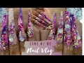 Finally a nail vlog come with meombre bling and glitter