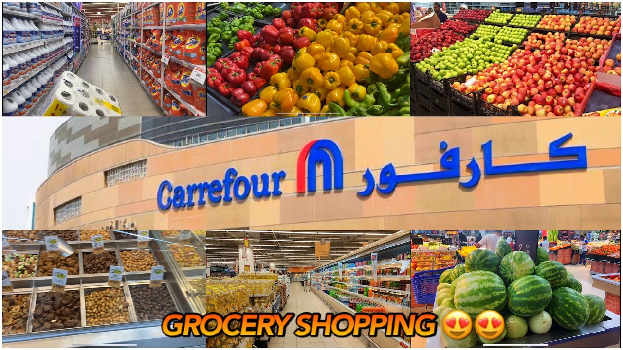 Grocery shopping day at Carrefour😇come see what i buy for my monthly grocery in Saudi Arabia 🥰😋