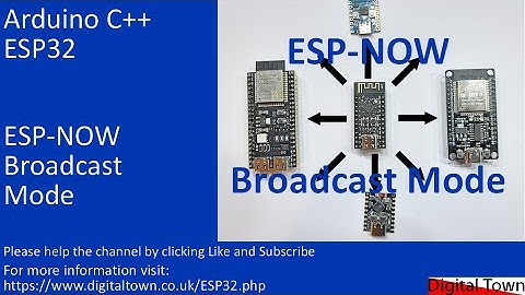 #157 Arduino C++ ESP32 ESP-NOW Broadcast Mode