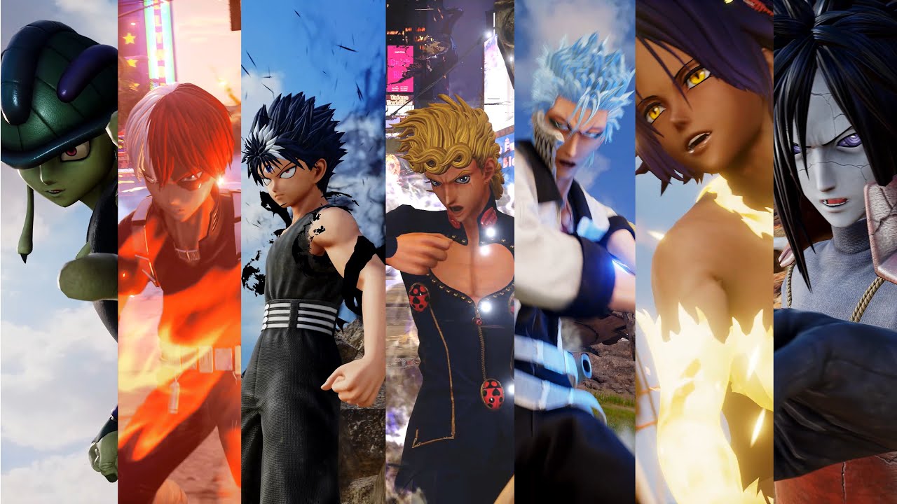 jump force all ultimate attacks dlc, jump force hiei, jump force yoruichi.....