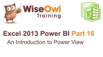 Excel 2013 Power BI Tools Part 16 - An Introduction to Power View
