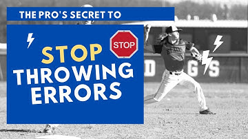 How to stop making THROWING ERRORS in baseball - If you always feel rushed, this is for you