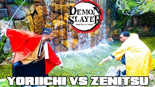 THE ANIME BATTLE FOR THE AGES! ZENITSU VS YORIICHI! DEMON SLAYER FIGHT SCENE