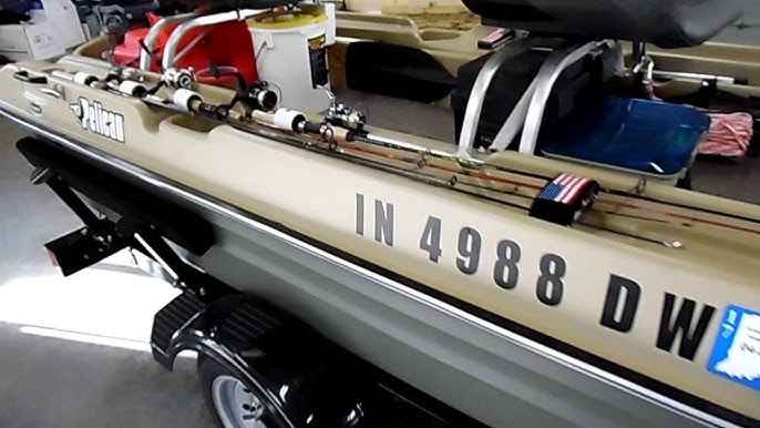 CUSTOMIZED: Pelican Bass Raider 8E 2-Person Pontoon Fishing Boat - Fish  Finder, Trolling Motor, More 