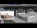 3dsmax Tutorials, Tutorial on Modeling a Stylish Bed for interior in 3dsmax