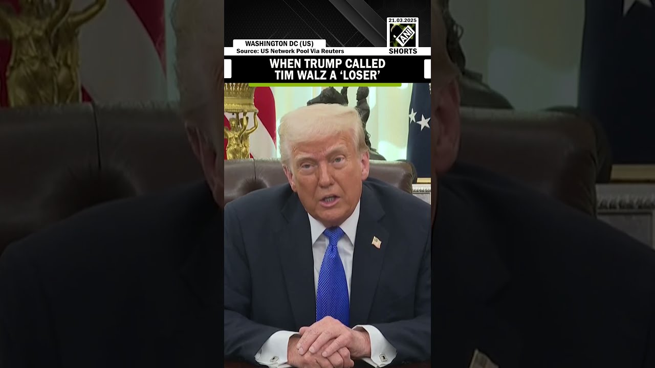 Donald Trump Mocks Minnesota Governor During Press Briefing Calls Tim Walz A Loser 