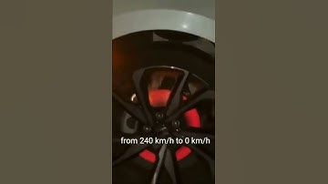 Red disc brake after 300kmh speed 🔥🚴💥