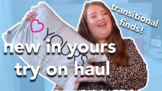 NEW IN YOURS CLOTHING PLUS SIZE TRY ON HAUL | transitional pieces: summer to fall | 2021
