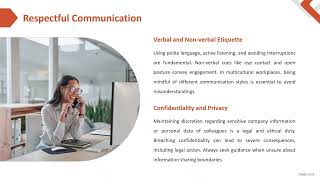 UNIT -5:  Module 3 - Work place ethics and professional behaviour