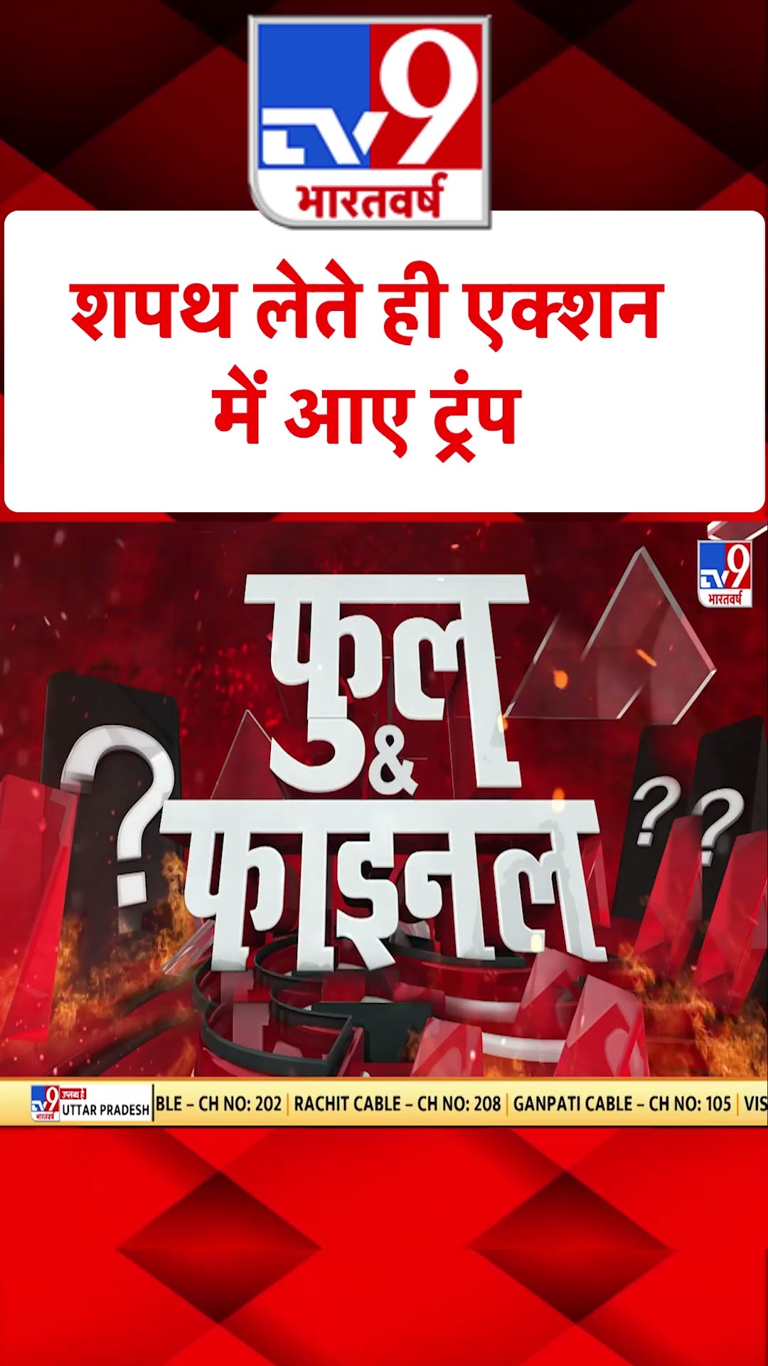 Donald Trump in Action : शपथ लेते ही एक्शन में आए ट्रंप  |#shorts