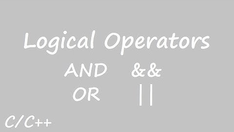Logical Operators in Urdu/Hindi