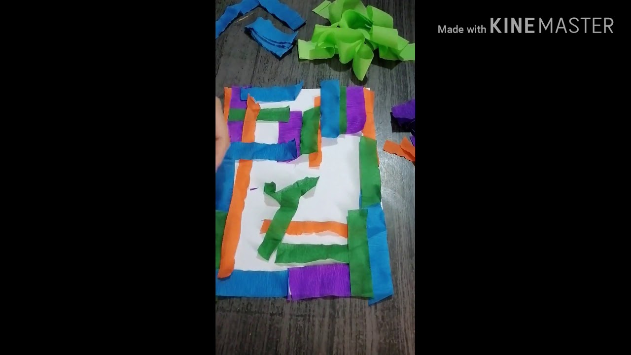 Crepe paper bleeding art YouTube