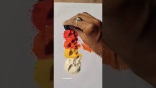 Rangoli Shades Making | Skin Shade 🤩🔥 #rangoli #colour #shades #shorts #skin screenshot 1
