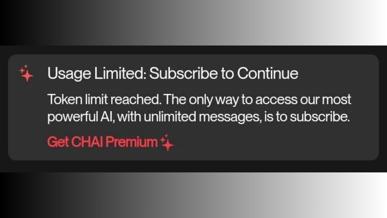 Блокировка чатов в приложении CHAI из-за превышения лимита токенов? Вы не одиноки.