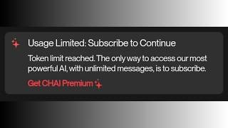 Token limit blocking chats in CHAI App? You're not alone screenshot 5