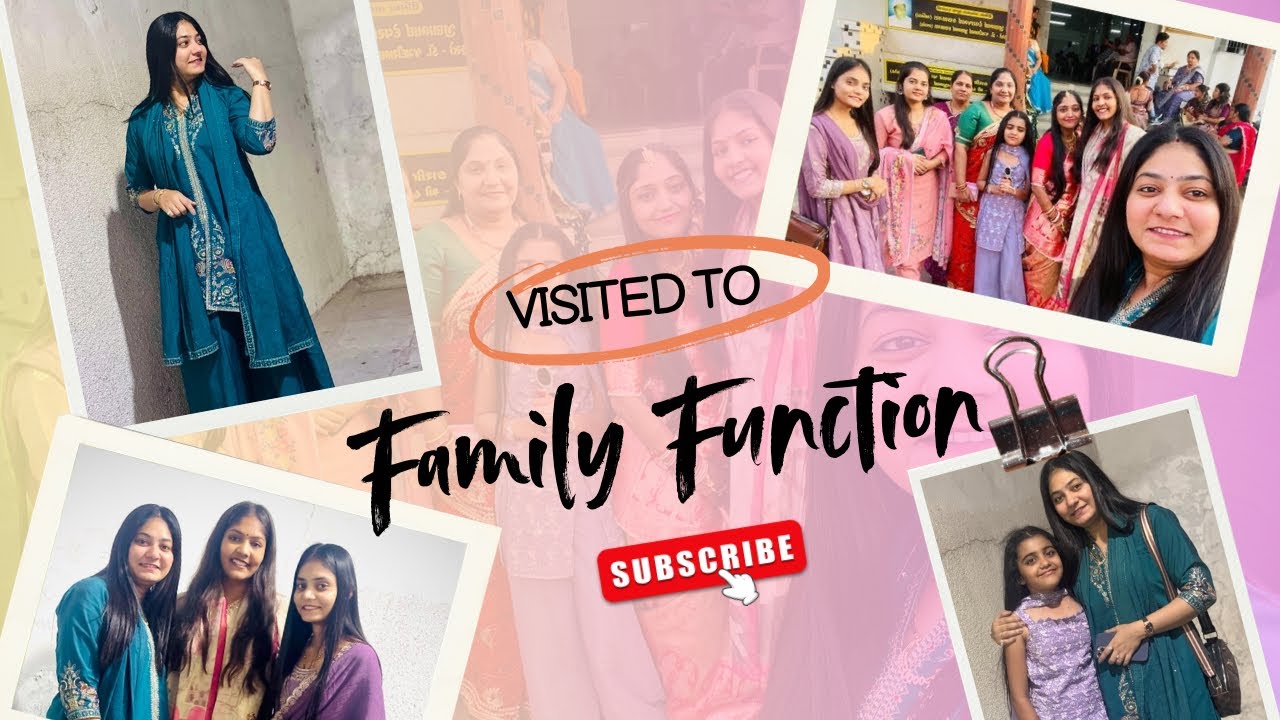 ફેમિલી ફંકશન માં ગયાં🤩☺️ | Visited to Family Function🤩☺️
