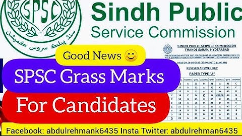 good news SPSC grace Marks to candidates - SPSC revised Keys grace Marks - SPSC MO TO keys revised