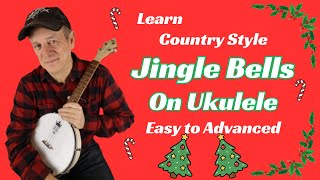 Download Lagu How to Play Jingle Bells on the Ukulele Banjolele - Chord Melody MP3