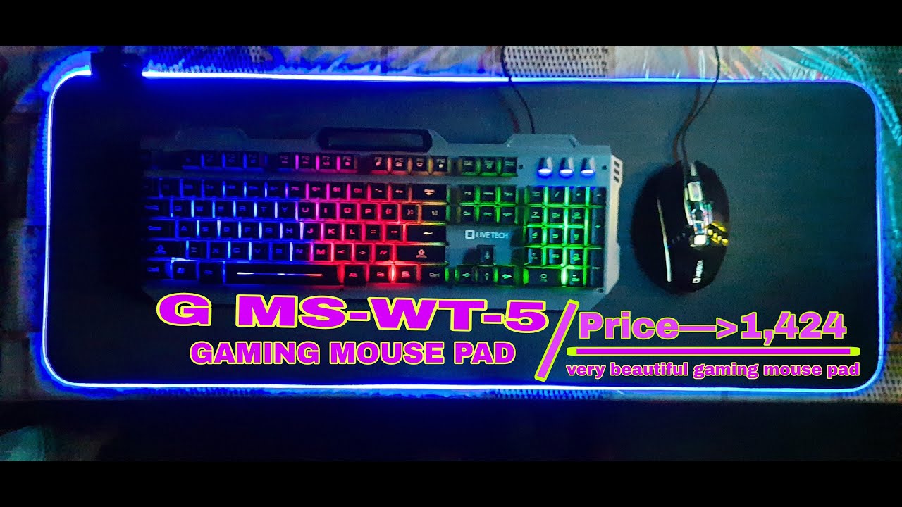 UNBOXING G MSWT5 ( GAMING MOUSE PAD ) YouTube