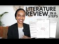 How to write a literature review fast  easy stepbystep guide