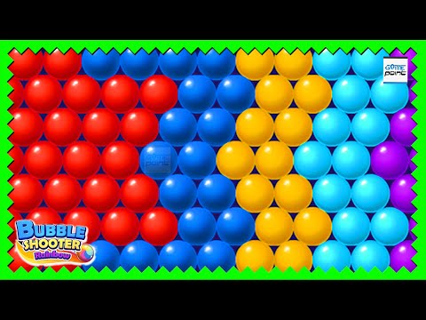 Bubble Shooter Rainbow 🌈 Level 46 - 55  Shoot and Pop Puzzle Game  @GamePointPK 