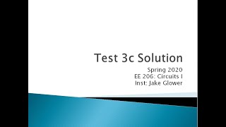 EE 206: Test #3 Solution (ver c)
