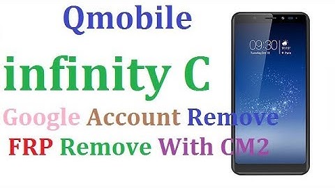 Q mobile infinity C google account remove Frp remove with cm2