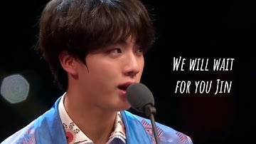 ʕ•̼͛͡•ʕ-̺͛͡•ʔ•̮͛͡•ʔ we will wait for you jin♡
