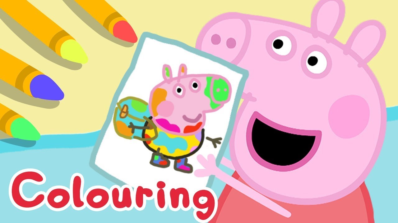 Peppa Pig App | World of Peppa Pig - Colouring George With Peppa ...