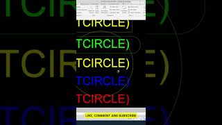T circle command In AutoCAD