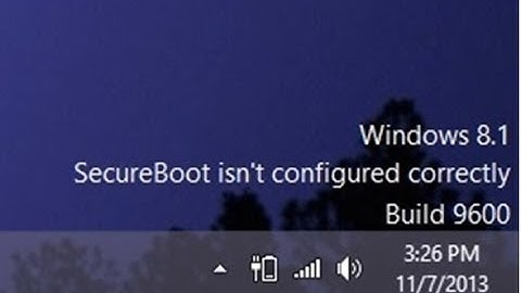 Windows 8.1 Secure Boot Watermark Easy Fix from Microsoft