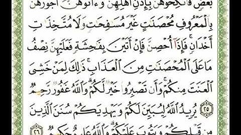 (4) سورة النساء من 23 إلى 28