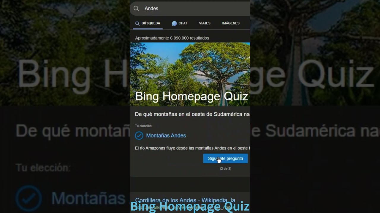 Bing Homepage Quiz - YouTube