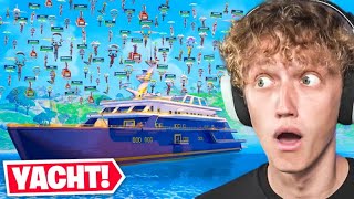 100 Players Land At *THE YACHT* In Chapter 5! (INSANE)