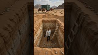 Turning a Shipping Container into a Secret Desert Bunker #construction #diy #shorts