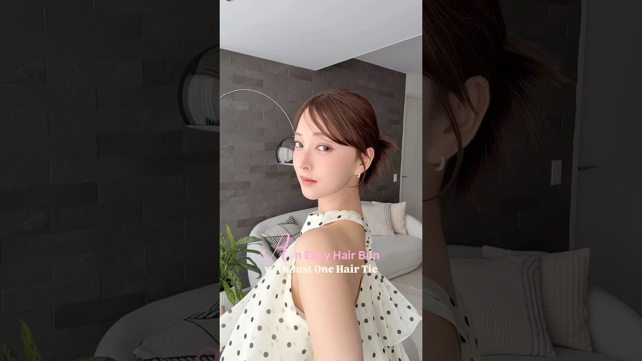 ヘアゴムで1本だけで出来るヘアアレンジ🪄#ヘアアレンジ