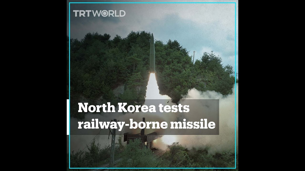 North Korea tests a new railway-borne missile