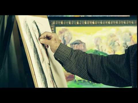 ედმონდ კალანდაძე. ხატავს. 88შოთა კალანდაძის ფილმიდან '' მხატვრის მუზები '' shotiko kalandadze.