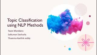 Topic Clisification Using Nlp Methodscnn,Lstm,Bert