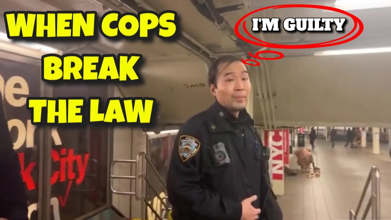 Cops Caught Breaking The Law And They're Not Happy - YouTube