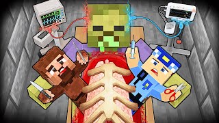 Mutant Zombi̇ni̇n Mi̇desi̇ne Gi̇ri̇p Hüsametti̇ni̇ Kurtardik 😱 - Minecraft